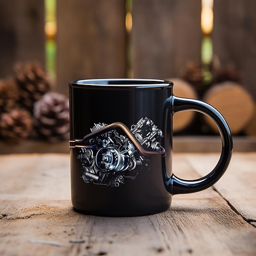 Neuheit-Mechaniker-Motor-Tassen, einzigartige Kaffeetassen, Vatertags-Tasse, Automobil-Kunst, Mechaniker, lustige Kaffeetasse, coole Papa-Geschenke von Tochter, Sohn, Ehefrau zu Weihnachten, Image