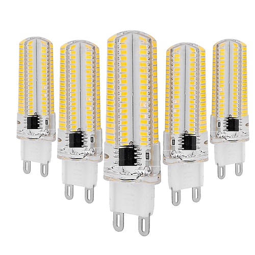 5 Stück 2St 6 W LED Doppel-Pin Leuchten 600 lm G9 T 104 LED-Perlen SMD 3014 Warmweiß Weiß 220-240 V Image