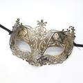Halloween Ball Party Maske Retro Prinz Flachkopfmaske Antik Bronze Halbgesichtsmaske schwarz dekorativ für Herren und Damen