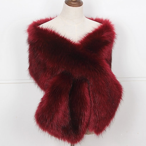 Elegant Goldene Zwanziger 1920er Kunstpelz-Schal Der große Gatsby Charleston Kostüm Damen Valentinstag Maskerade Täglich Party Hochzeit Erwachsene Schal Frühling Herbst Winter Ganzjahres Image