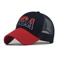 1 stücke hochwertige amerikanische flagge baumwolle baseballmütze für männer stickerei usa snapback hut für männer Trucker-Hut für Damenmode