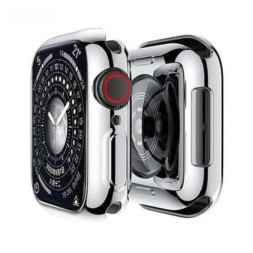 Kompatibel mit Apple Watch Series 8 7 45mm / Series 8 7 41mm / Series 6 5 4 SE 44mm / Series 6 5 4 SE 40mm / Series 3 2 1 42mm Rundum schützend Stoßresistent TPU Beobachten Abdeckung Image