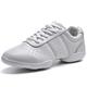 Herren-Tanzsneaker Jubelschuhe Training Leistung Praxis Schnürsandalen Riemchensandalen sportlicher Look Profi-Sneaker Kubaferse Runde Zehe Schnürung Teenager Erwachsene Weiß Schwarz