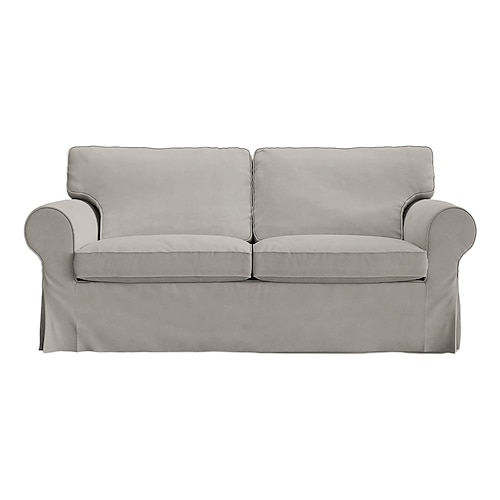 2-Sitzer Sofa Bezug oder Ektorp 2-Sitzer Schlafsofa Bezug mit Kissenbezügen und Rückenlehnenbezügen Ektorp Couchüberzug waschbarer Möbel-Schutz Image