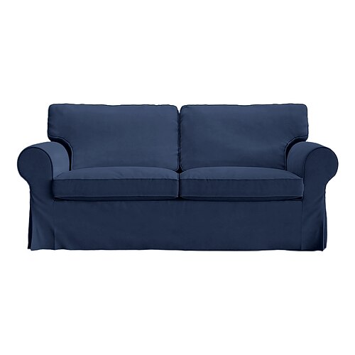 2-Sitzer Sofa Bezug oder Ektorp 2-Sitzer Schlafsofa Bezug mit Kissenbezügen und Rückenlehnenbezügen Ektorp Couchüberzug waschbarer Möbel-Schutz Image