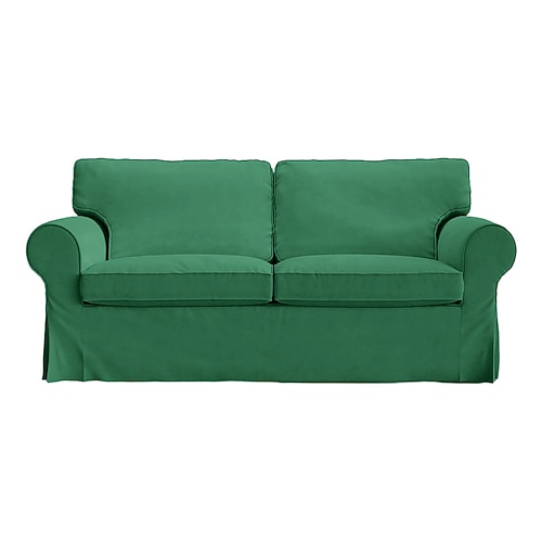 2-Sitzer Sofa Bezug oder Ektorp 2-Sitzer Schlafsofa Bezug mit Kissenbezügen und Rückenlehnenbezügen Ektorp Couchüberzug waschbarer Möbel-Schutz Image