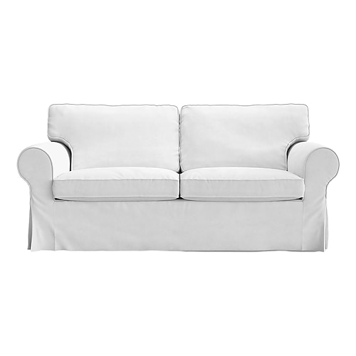 2-Sitzer Sofa Bezug oder Ektorp 2-Sitzer Schlafsofa Bezug mit Kissenbezügen und Rückenlehnenbezügen Ektorp Couchüberzug waschbarer Möbel-Schutz Image