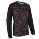 21Grams Herren Downhill Jersey Langarm Fahhrad Shirt mit 3 Gesäßtaschen MTB Mountain Rennrad Atmungsaktiv Feuchtigkeitsableitung Weich Schnelltrocknend Silber Dunkelgrau Schwarz camuflaje Polyester