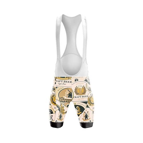 Herren Einfarbig Gemustert Radsport-Radhose: Fahrradträgerhose 3D gepolsterte Shorts Fahhrad Shorts Unterteile Halbformpassend Mountainbike MTB Straßenradsport Sport Schnelltrocknend Bequem Image