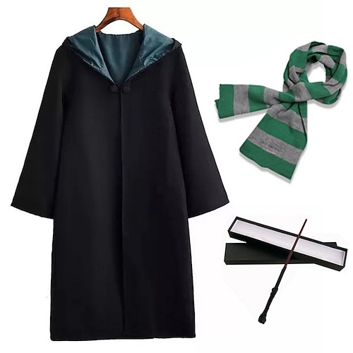 Buchwoche 2026 Magische Hexe Hexe Magier Magischer Harry Umhang Ausgefallene Kostüme Klassisch Zeitlos for Herren Damen Kinder Erwachsene Weihnachten Karneval Buchwoche Image