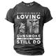 Loving Gunsmoke T-Shirt Still Do Vintage Street Style Herren 3D-Druck T-Shirt T-Shirt Sport Outdoor Urlaub Ausgehen T-Shirt Schwarz Armeegrün Dunkelblau Kurzarm-Rundhalsshirt