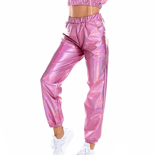 Tanzbekleidung Exotische Tanzkleidung Stangentanz Hosen Horizontal gerüscht Pure Farbe Damen Leistung Ausbildung Normal Polyester Image
