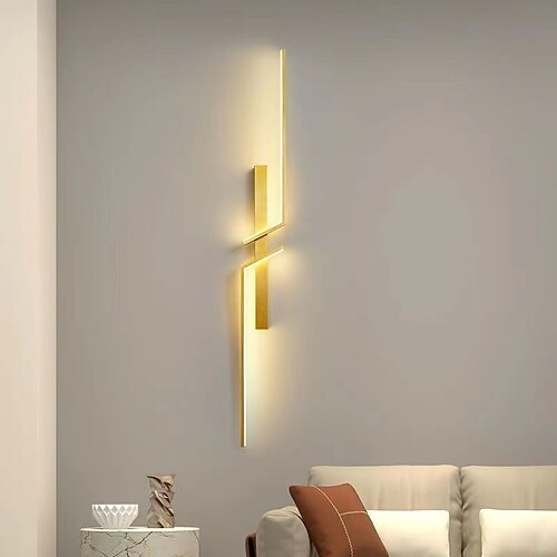 Lightinthebox LED-Innenwandleuchte, Liner-Design, 60–120 cm/23,4–46,8 Zoll, Kurve, moderne, einfache LED-Wandleuchte für den Innenbereich, Silikon-Wandleuchte ist anwendbar für Schlafzimmer, Image