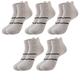 Herren 5er Pack Mehrfachpackungen Socken Ankle Socken Niedrig geschnittene Socken Laufsport Socken Freizeitsocken Schwarz Weiß Farbe Farbblock Sport Natur Casual Täglich Grundlegend Mittel Frühling