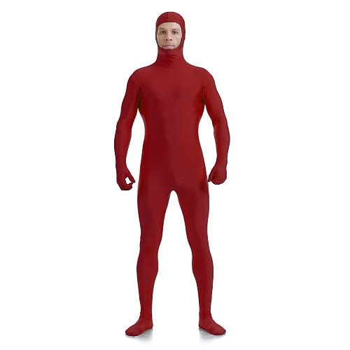 Zentai-Anzüge Ganzkörperanzug Ganzkörperanzug Karnevalskostüm Ganzkörperanzug Herren Damen Sex Einfarbig Elasthan Lycra Kostüm für Halloween Erwachsene Image