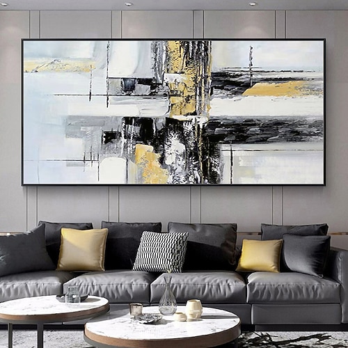 Mintura handgefertigte abstrakte Ölgemälde auf Leinwand, Wandkunst, Dekoration, moderne Bilder für Heimdekoration, gerollte, rahmenlose, ungedehnte Malerei Image