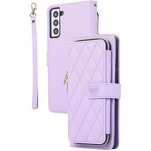 Handy Hülle Handyhüllen Für Samsung Galaxy S25 S24 S23 S22 S21 FE S21 Ultra Plus A54 A53 S20 A32 Handtasche Brieftaschenhülle Reisverschluss Mit Abnehmbarem Schultergurt Mit Handgelenkschlaufe Retro Image