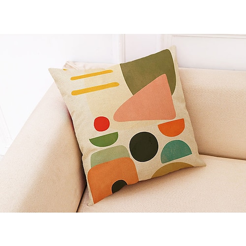 wasserdichter Kissenbezug für den Außenbereich, abstrakt, für Terrasse, Garten, Sofa, Couch, Wohnzimmer, 1 Stk Image