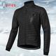 Arsuxeo Herren Fahrradjacke Radjacke Windschutz Fleecejacke Winter warm halten Windundurchlässig Fleece-Futter Atmungsaktiv Fahhrad Jacke MTB Mountain Rennrad Radfahren in der Stadt Grün Schwarz Blau