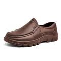 Herren Loafer Slip On Übergrössen Wasserschuhe Loafer fahren Wanderschuhe Brautkleider schlicht Outdoor Täglich Kunstleder Körpergröße erhöhen Rutschfest Halbschuhe Schwarz Braun Frühling Herbst