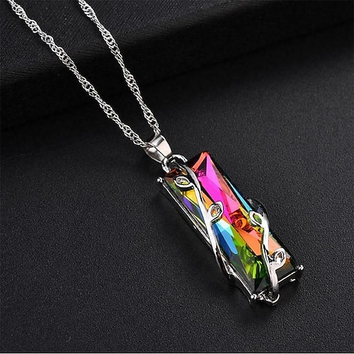 Halskette Chrom Unisex Modisch Personalisiert Klassisch Cool lieblich Geometrische Form Modische Halsketten Für Hochzeit Party Image