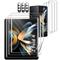3 Sätze Schutzfolie Kamera Schutzfolie Für Samsung Galaxy Z Fold 7 Z Fold 6 Z Fold 5 Z Fold 4 Z Fold 3 TPU-Hydrogel 9H Härte Selbstheilend Anti-Fingerprint High Definition (HD) 3D-Touch-kompatibel