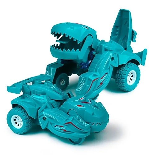 Aufprallverformtes Dinosaurier-Spielzeugauto, Trägheitsauto, unfallsicher und drehbar, Rennjungen-Spielzeugauto, Kindergeschenk