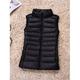 Damen Puffer Weste Weste Steppweste Windundurchlässig warm halten Outdoor Weihnachten Strasse Freizeitskleidung Zip Reisverschluss Ständer Modisch Outdoor Brautkleider schlicht Minimalismus Glatt