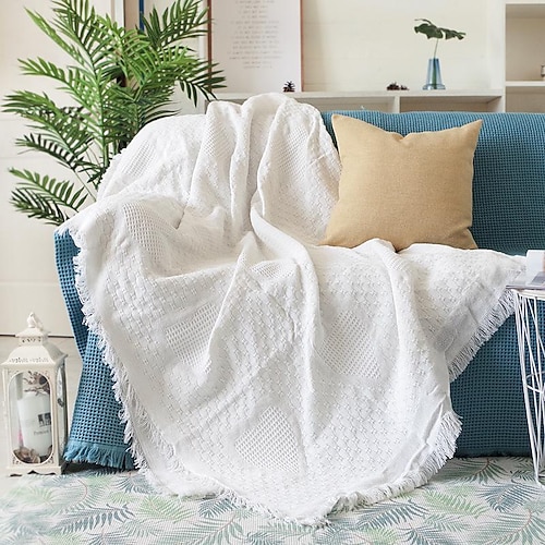 Sofabezug Boho Sofadecke Überwurf Handtuch für Eckcouch Sessel Loveseat 4- oder 4- oder 3-Sitzer L-Form Kratzfest Katze waschbar Image