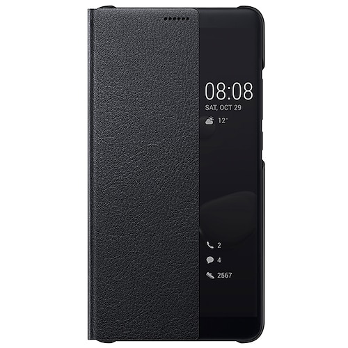 Handy Hülle Handyhüllen Für Huawei P40 P30 P20 Pro Lite Mate 40 30 20 Pro Honor 20 Pro Ganzkörper-Gehäuse Ledertasche Klappetui Flipbare Hülle mit Sichtfenster Durchscheinend Einfarbig Hart PU-Leder Image