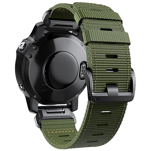 Uhrenarmband für Garmin Fenix 7 7X 6 6X Forerunner 955 945 935 Instinct 2X Solar Epix Approach S62 S60 Marq Descent G1 Quatix 7 Nylon Ersatz Gurt Schnellverschluss 22 26 mm Militärischer Schutz Image