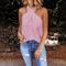Damen Trägertop Halter Kreuzträger Schwarz Weiß Rosa Einfach Ärmellos Urlaub Wochenende Streetwear Sexy Lässig Halter-Nack-Regular S