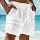 Herren Shorts Kurze Hosen Leinenshorts Kurze Hosen Sommer-Shorts Strandshorts Kurze Hosen Seersucker-Shorts Taste Tasche Glatt Komfort Atmungsaktiv Kurz Casual Täglich Festtage Leinen Baumwoll