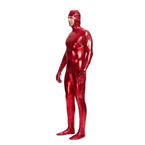 Zentai-Anzüge Bodysuit Karnevalskostüm Ganzkörperanzug Herren Einfarbig Latex Elasthan Lycra Kostüm für Karneval Maskerade Erwachsene Image