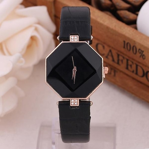 quarzuhr neue damen lederband luxus lässige mode relogio feminino uhren mujer armbanduhr quarzuhr Image