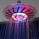 8 Zoll Regenduschkopf Overhead LED, 2 Wassermodus 7 Farbwechsel Duschkopf rundes Glühlicht automatisch Duschkopf Badezimmer Badewanne