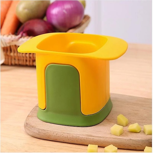 Multifunktions-Gemüseschneider, handgepresster Pommes-Frites-Gemüseschneider für den Haushalt, Artefakt zum Würfeln von Kartoffeln, Artefakt zum Schneiden von Küchengemüse Image