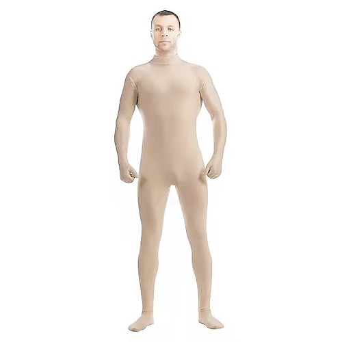 Zentai-Anzüge Ganzkörperanzug Bodysuit Karnevalskostüm Ganzkörperanzug Paar Herren Damen Sex Einfarbig Elasthan Lycra Kostüm für Halloween Erwachsene Image