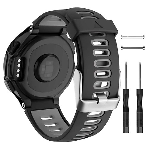 Uhrenarmband für Garmin Forerunner 220/230/235/620/630/735XT Approach S20 / S6 / S5 Silikon Ersatz Gurt mit Entfernungswerkzeug Atmungsaktiv Sportarmband Armband Image
