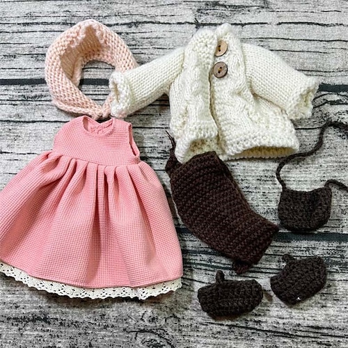 Waldorf Puppe Kleiderwechsel Materialtasche Persönlichkeit Set Waldorf handgemachte Muppet Puppe Weihnachtsgeschenk