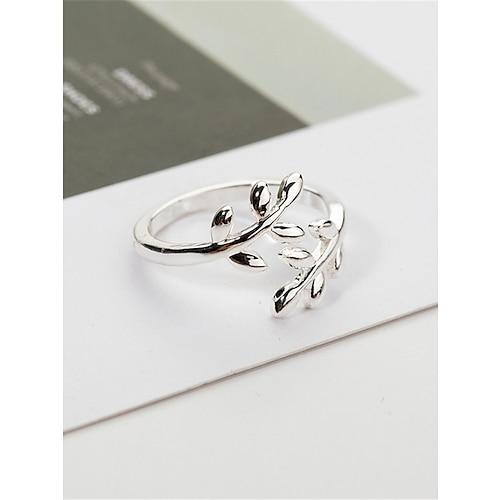 Damen Ringe Modisch Outdoor Blatt Ring