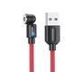 Multi-Ladekabel 1,6 Fuß 3,3 Fuß 6,6 Fuß USB A auf Typ C / Micro / IP 2.4 A Ladekabel Schnellladen Nylon geflochten 3 in 1 Magnetisch Für Samsung Xiaomi Huawei Handy-Zubehör