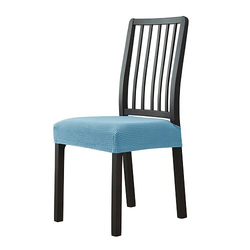 Sitzbezüge für Esszimmerstühle mit Bändern, burgunderfarbene Stretch-Jacquard-Stuhlbezüge, abnehmbare und waschbare Sitzkissenbezüge für Küchenstühle, Schonbezüge Image