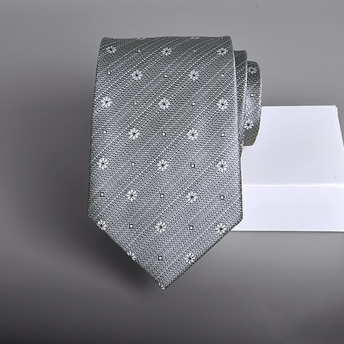 Herren Krawatten Klassisch Verstellbar Druck Druck Hochzeit Geburtstagsparty Image