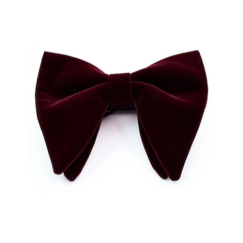 Herren Hochzeit Krawatten Einfarbig Schwarz Rosa Wein 2023 Image