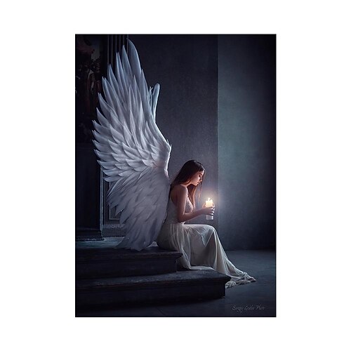 1 Panel Menschen Drucke Engel Mädchen Wandkunst Leinwand moderne Wandbehang Geschenk Home Dekoration gerollte Leinwand kein Rahmen ungerahmt ungedehnt Image