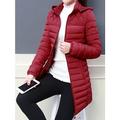 Damen Parka Steppmantel Weihnachten lange Pufferjacke Winter winddicht warmer Mantel stilvolle moderne Freizeitjacke Langarm mit Taschen durchgehender Reißverschluss Schwarz Rosa Armeegrün