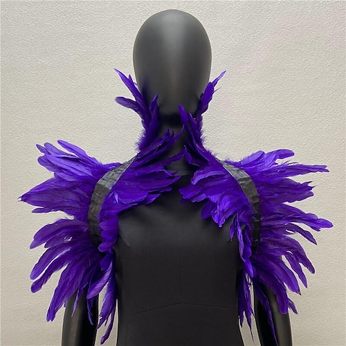 Punk Gothic Schals Federumhang Bolero Hexe Maleficent Kostüm Damen Karnevalskostüm Stolz Halloween Karneval Party / Abend Pride Parade Pride-Monat Erwachsene Schal Image