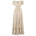 Mittelalterlich Renaissance Cocktailkleid Bauernlook Nachthemd irisch Puffärmel / Ballon Pirat Wikinger Outlander Schulterfrei Gerüscht Kostüm Damen Keltisch Seeräuber Fantasie Maskerade Urlaub Party