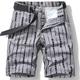 Herren Chino Bermuda Shorts Bermudas Arbeitsshorts Tasche Bedruckt Grafik-Drucke Komfort Outdoor Täglich Ausgehen Baumwollmischung Modisch Strassenmode Schwarz Wein